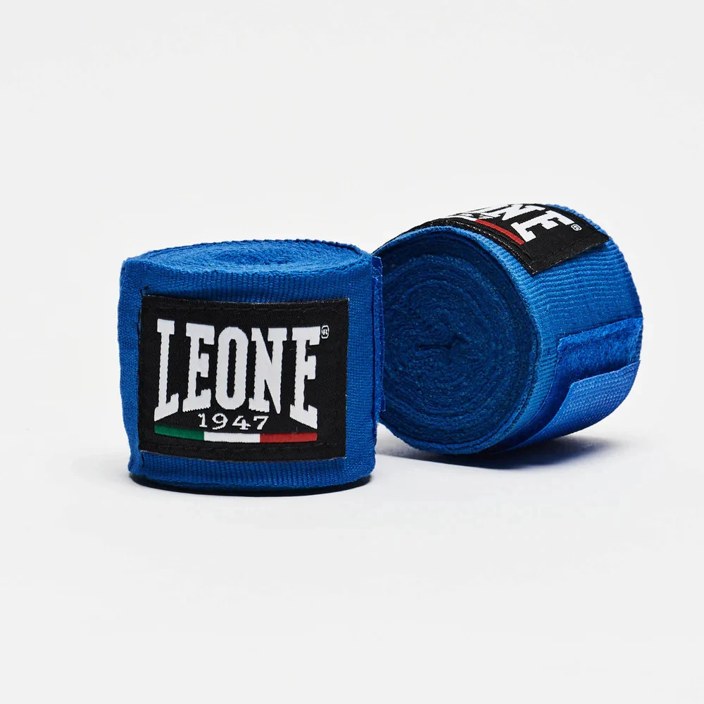 Боксерские бинты Leone AB705 эластичные 2,5 м хлопок синие
