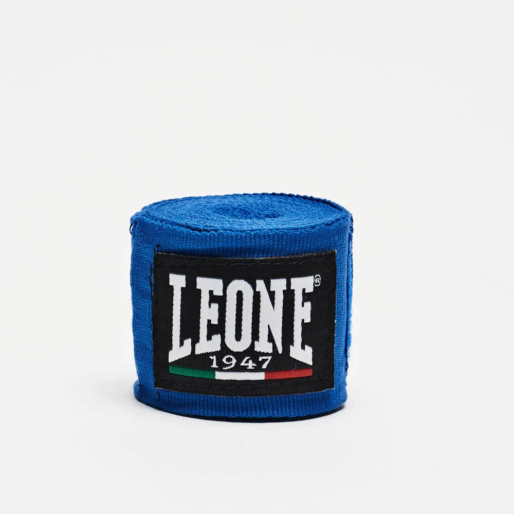 Боксерские бинты Leone AB705 эластичные 2,5 м хлопок синие