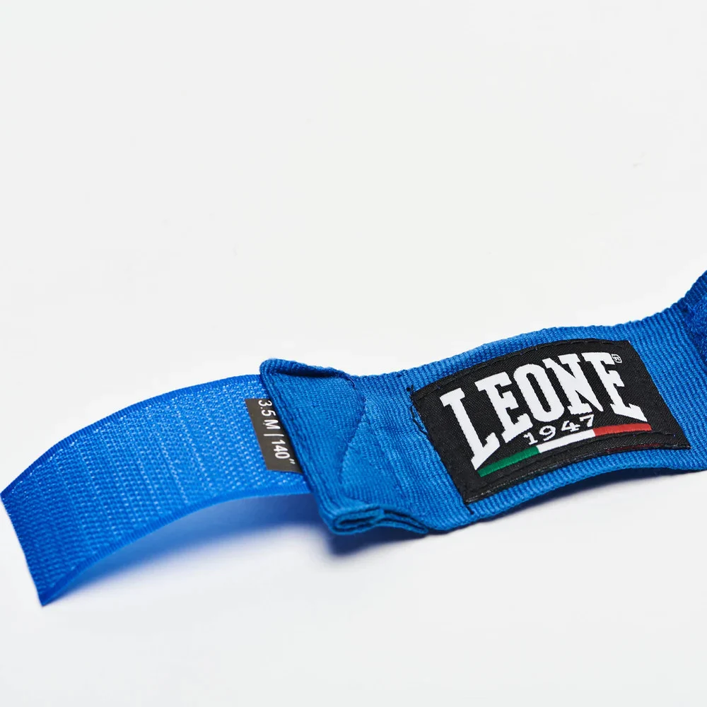 Боксерские бинты Leone AB705 эластичные 2,5 м хлопок синие