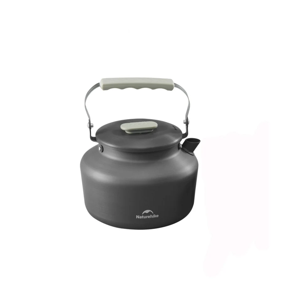 Кемпінговий чайник 1,4 л алюмінієвий сірий Naturehike CNK2450CF030