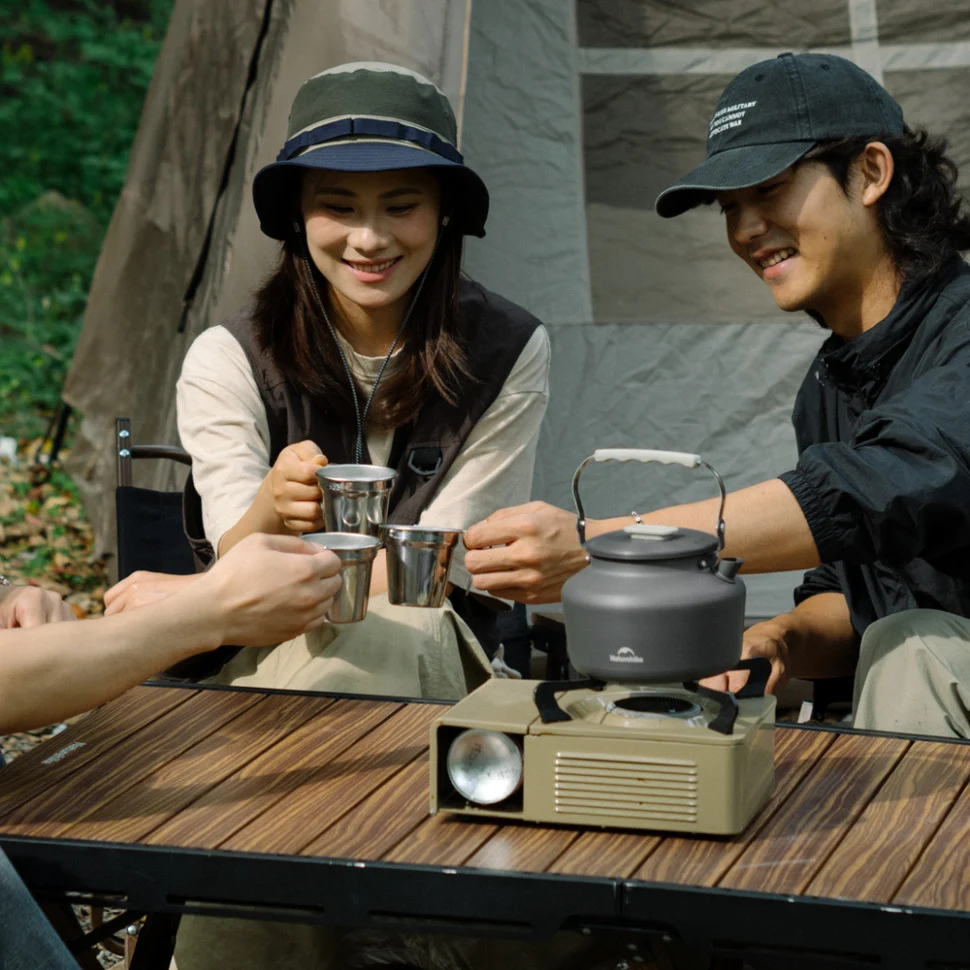 Кемпінговий чайник 1,4 л алюмінієвий сірий Naturehike CNK2450CF030