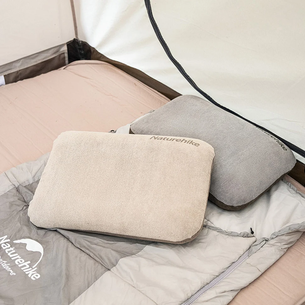 Наволочка Naturehike NH22PJ016 51x36 см оксамит бежевий