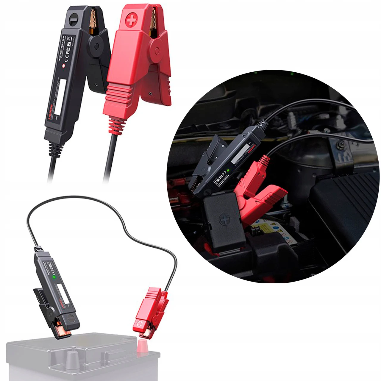 Тестер акумуляторів LAUNCH BST-360 бездротовий 6V 12V пластик 0,5 кг