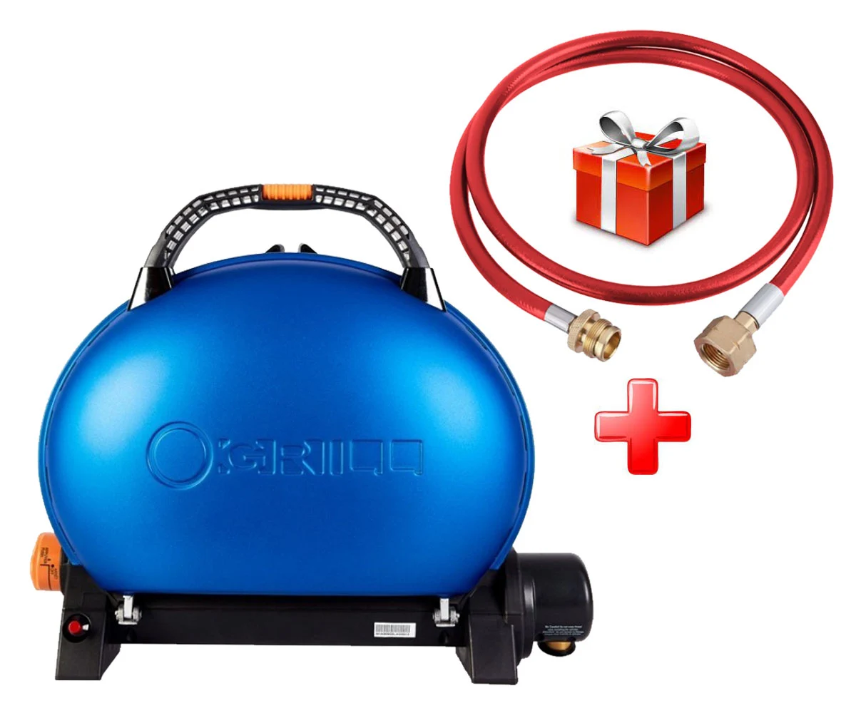 Газовий гриль портативний O-Grill 500 58,5x21,5x56,7 см металевий синій