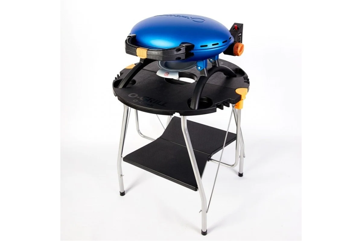 Газовий гриль портативний O-Grill 500 58,5x21,5x56,7 см металевий синій