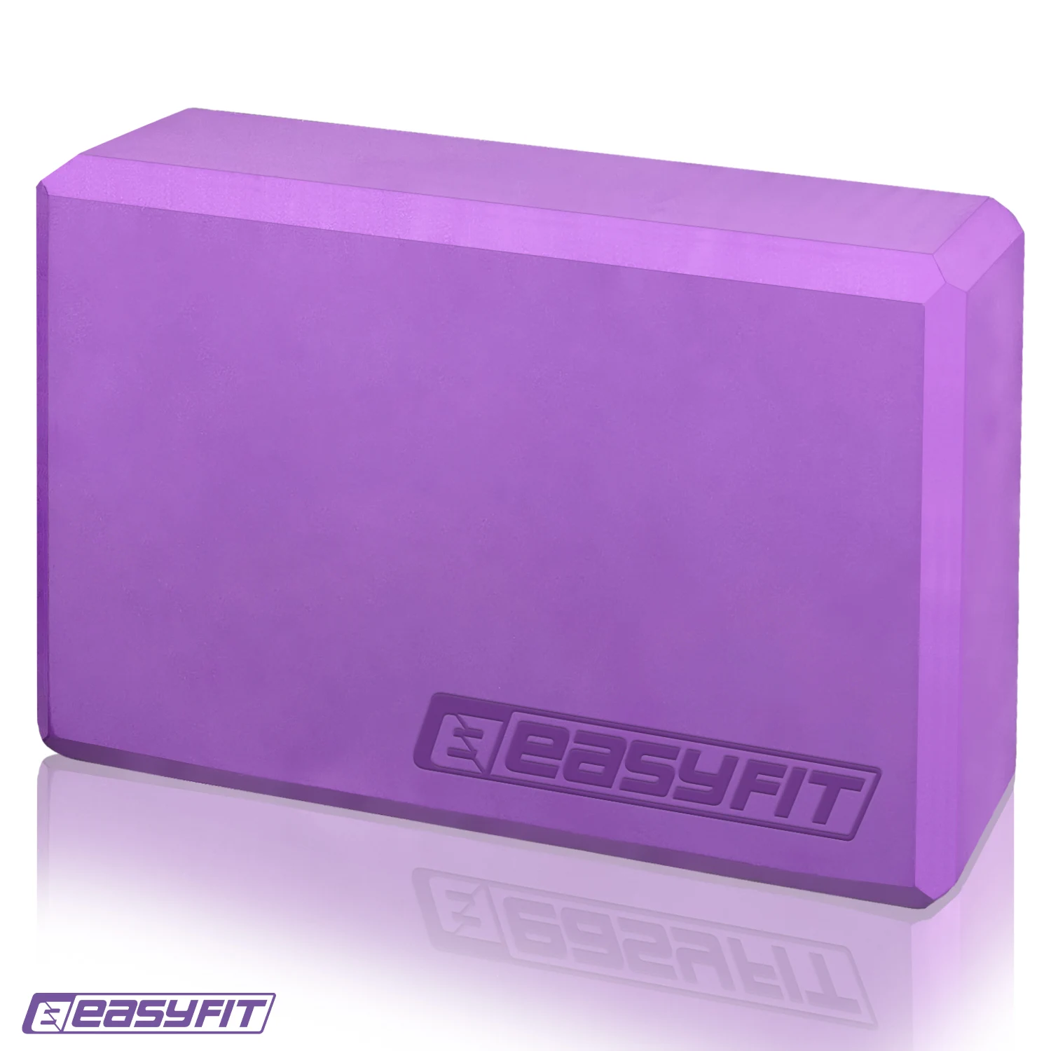 Блок для йоги EasyFit EVA 23x15,5x7,5 см Піна EVA Фіолетовий