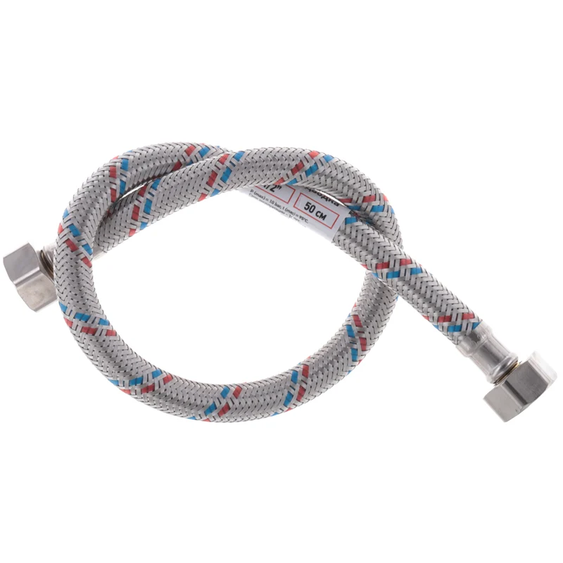 Гнучкий шланг 1/2'' гайка 1/2'' нержавіюча сталь 50 см