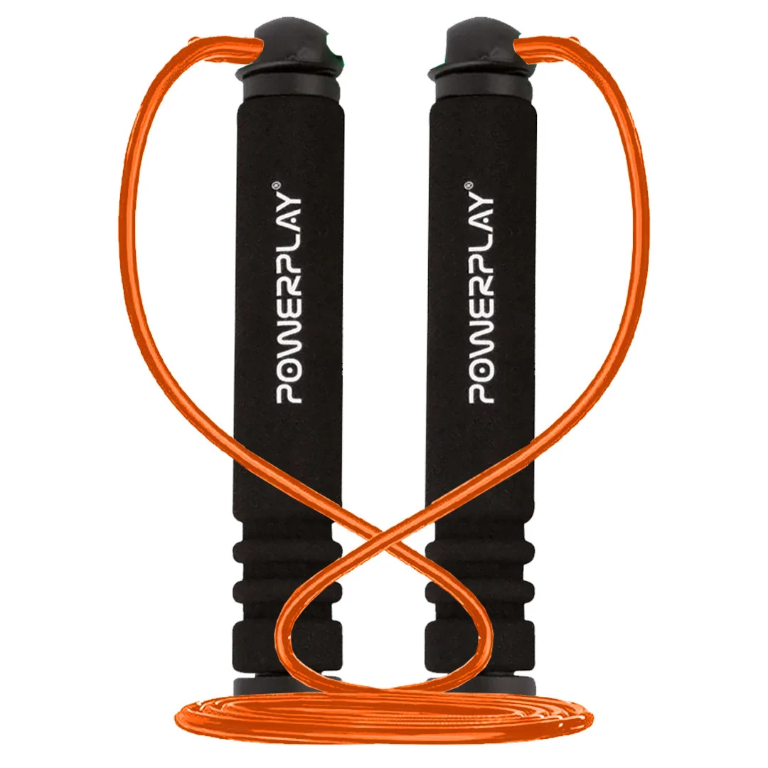 Скакалка PowerPlay 4205 Classic Plus 2,7 м ПВХ Помаранчева