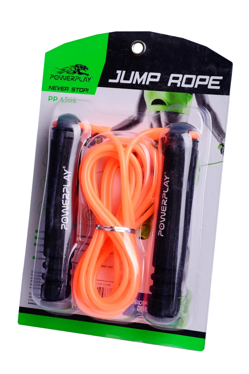 Скакалка PowerPlay 4205 Classic Plus 2,7 м ПВХ Помаранчева
