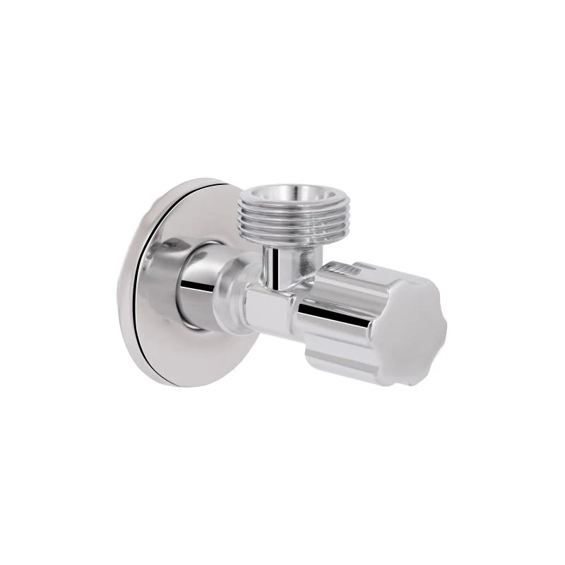 Кран кутовий Thermo Alliance Forte 1/2"З×3/4"З хром Міцні матеріали