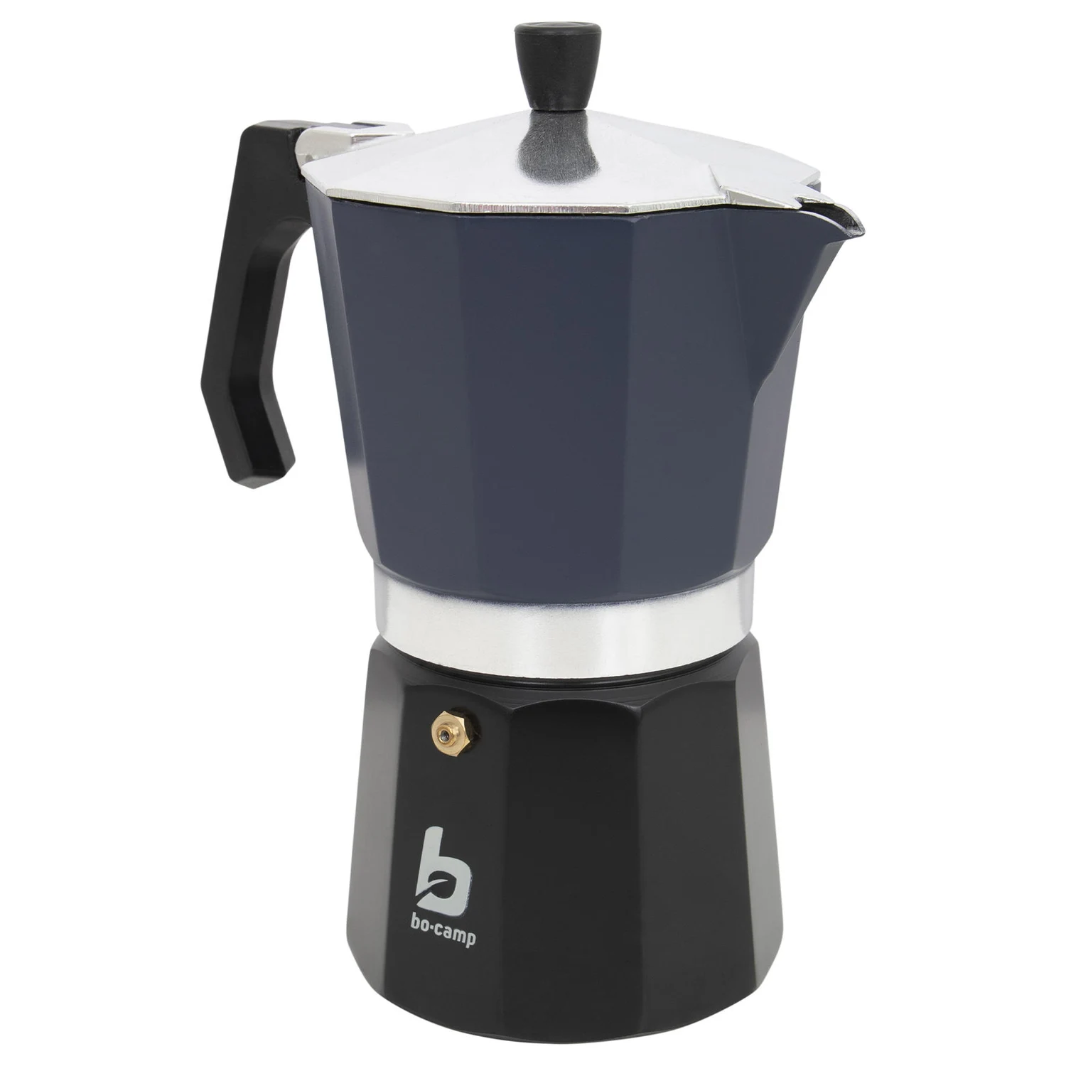 Гейзерна кавоварка Bo-Camp Hudson 9 чашок 450 мл алюміній термостійкий пластик Blue/Black
