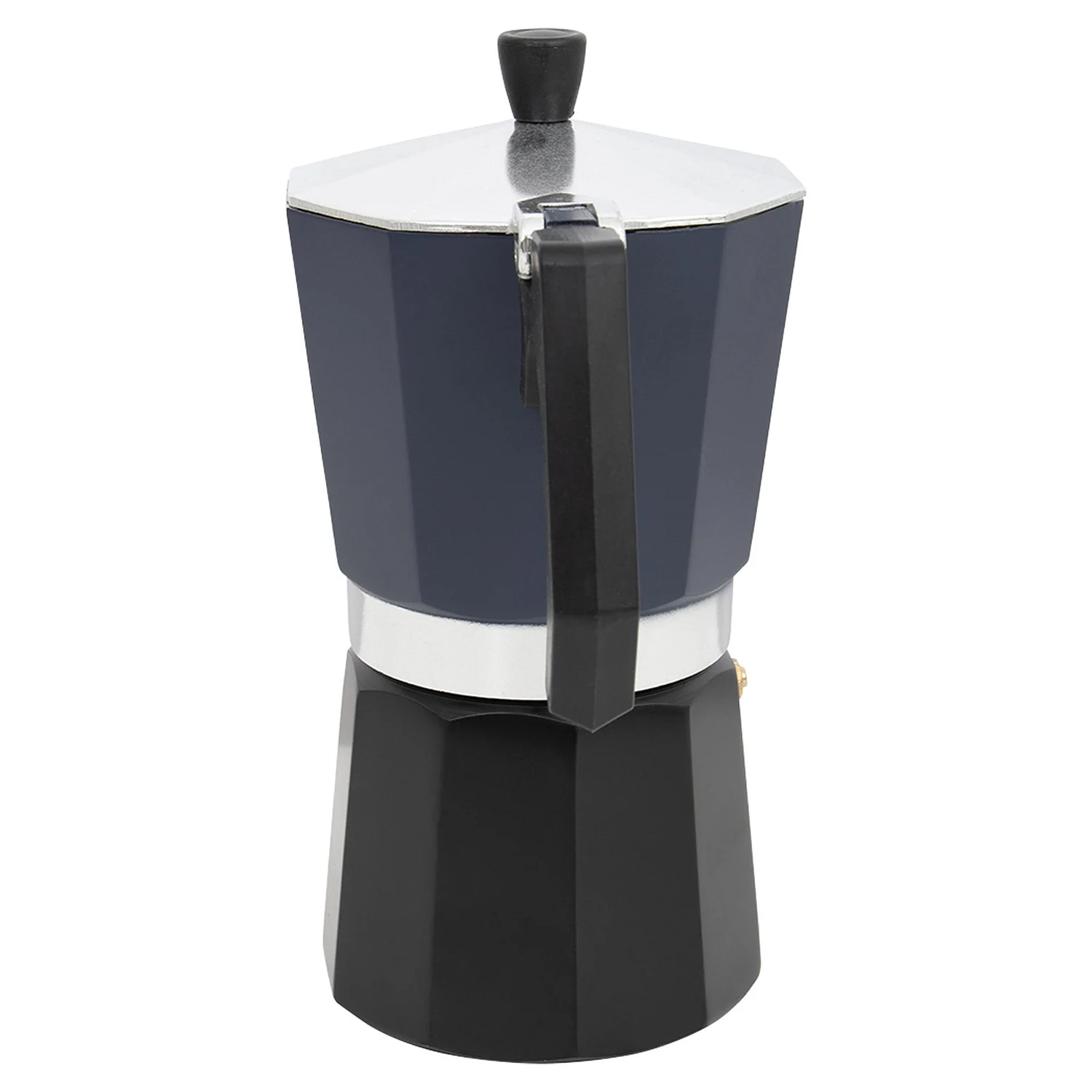 Гейзерна кавоварка Bo-Camp Hudson 9 чашок 450 мл алюміній термостійкий пластик Blue/Black