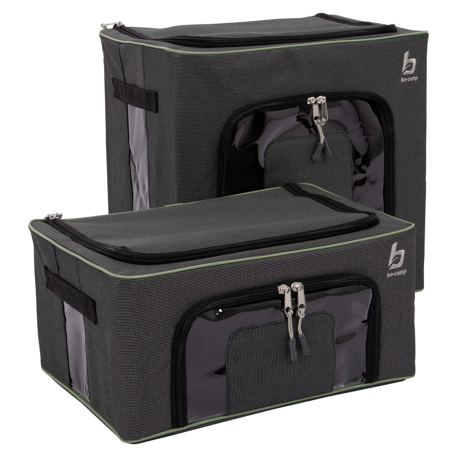 Набір боксов-органайзерів Bo-Camp Box Set M+L Oxford Polyester 600D 38x28x35 см Anthracite