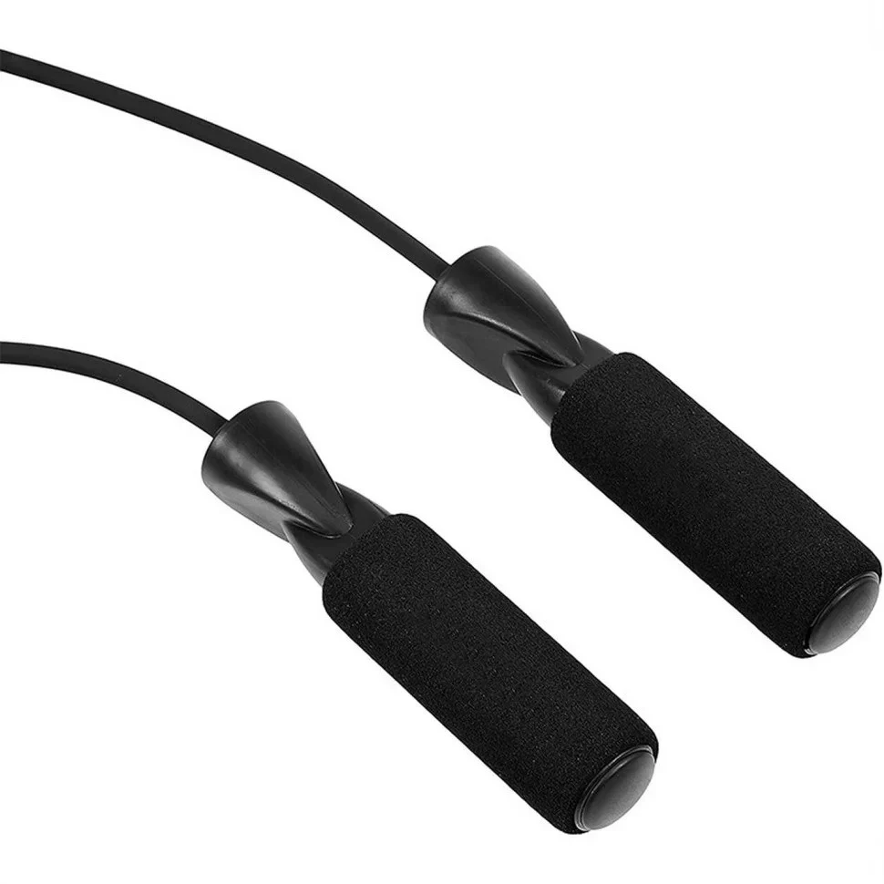 Скакалка універсальна TI-R-5102 з підшипниками PVC 3 м чорна