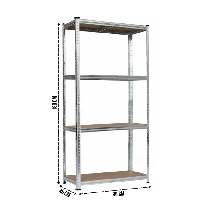 Стелаж LEOBRO Premium LB-R102 180х90х40 см металевий 4 полиці 175 кг/полка