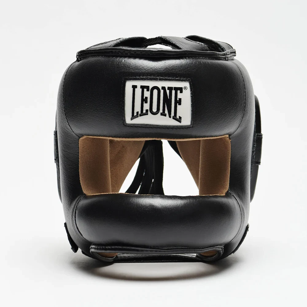 Боксерський шолом CS425 Protection з бампером 100% PU/PVC чорний L