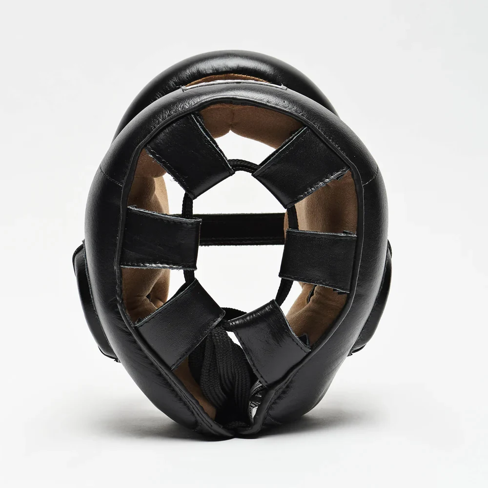 Боксерський шолом CS425 Protection з бампером 100% PU/PVC чорний L