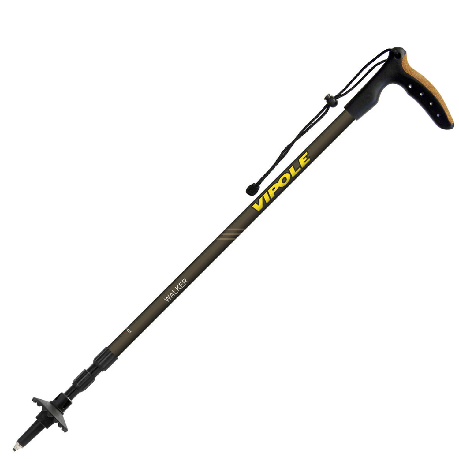 Трекінгова палка Vipole Walker (S25 22) алюміній 7075 64-135 см сірий