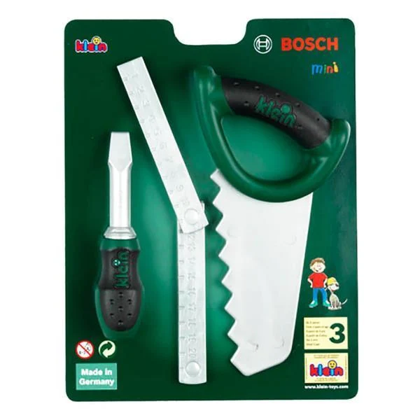 Ігровий набір Klein Bosch Mini Інструменти з пилкою пластик 4 шт різнобарвний