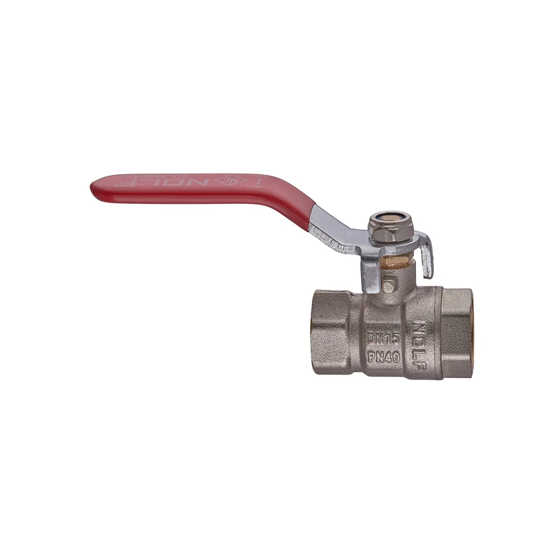 Кран кульовий Nolf NFC.611-06-1/2" латунь 1/2" червоний