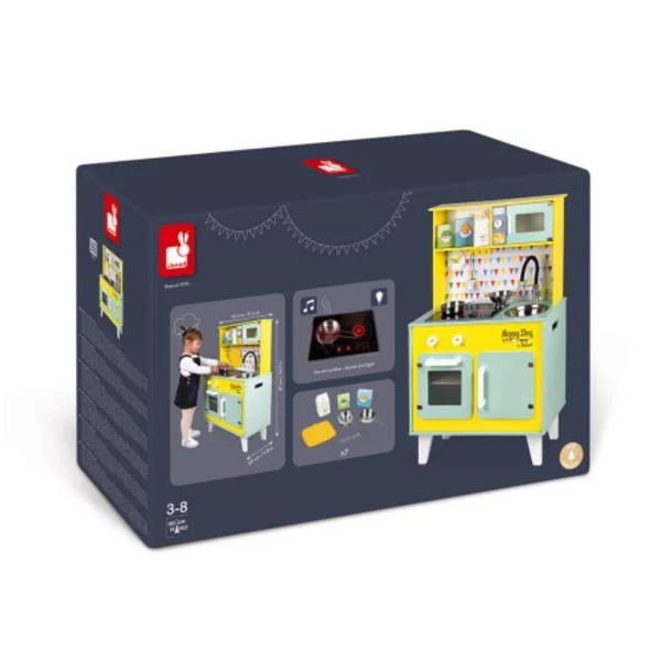 Дитяча кухня Janod J06564 звукові ефекти LED-підсвічування 55х30х87 см різнобарвна