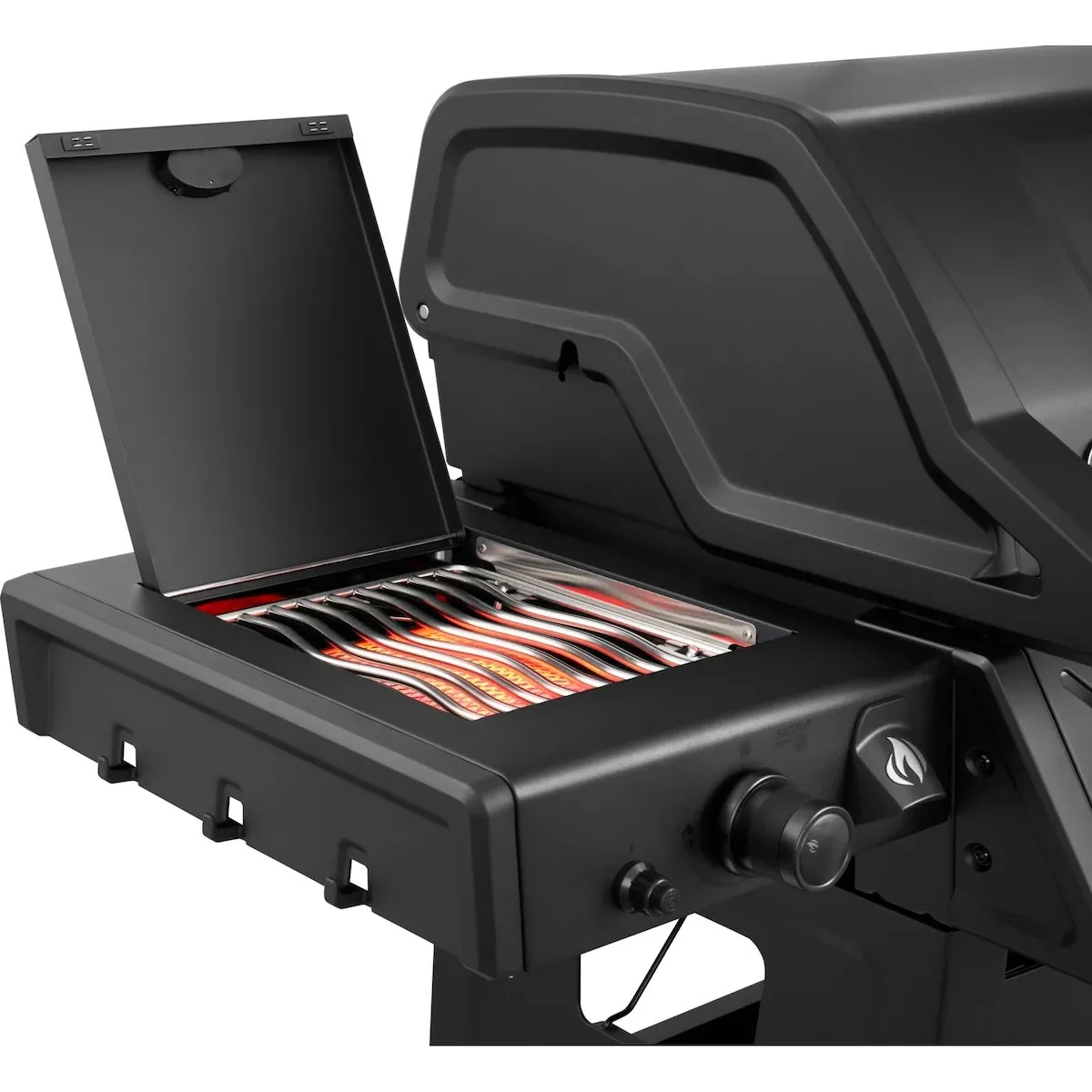 Газовий гриль Napoleon Phantom Freestyle Pro 425 з бічним пальником Sizzle Zone чорний мат 132х64х116 см