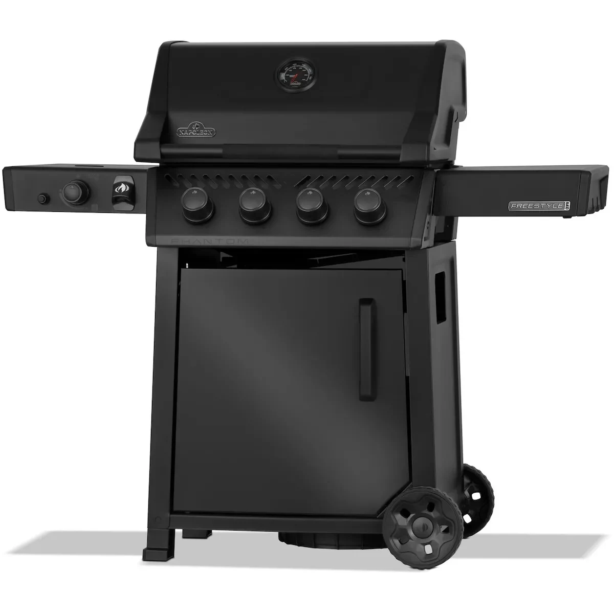 Газовий гриль Napoleon Phantom Freestyle Pro 425 з бічним пальником Sizzle Zone чорний мат 132х64х116 см
