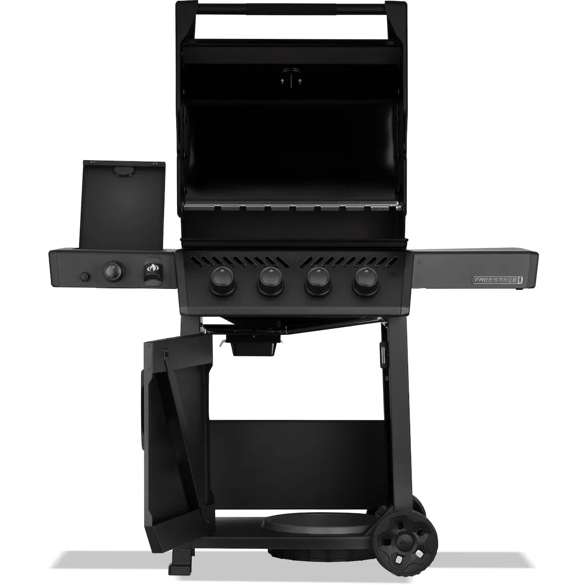 Газовий гриль Napoleon Phantom Freestyle Pro 425 з бічним пальником Sizzle Zone чорний мат 132х64х116 см