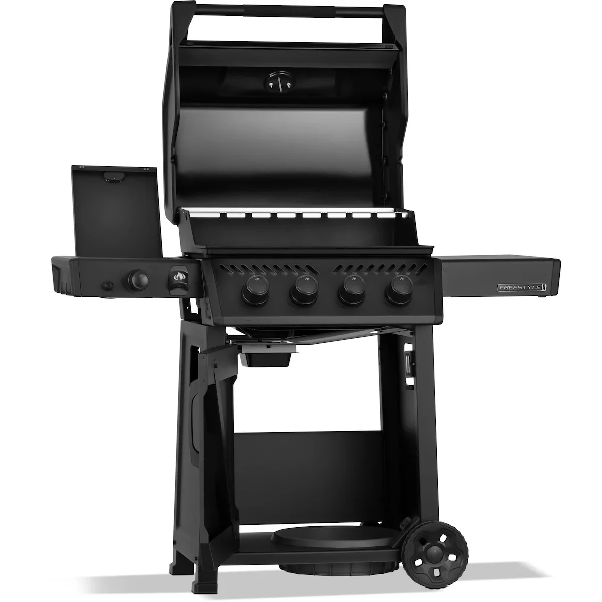 Газовий гриль Napoleon Phantom Freestyle Pro 425 з бічним пальником Sizzle Zone чорний мат 132х64х116 см