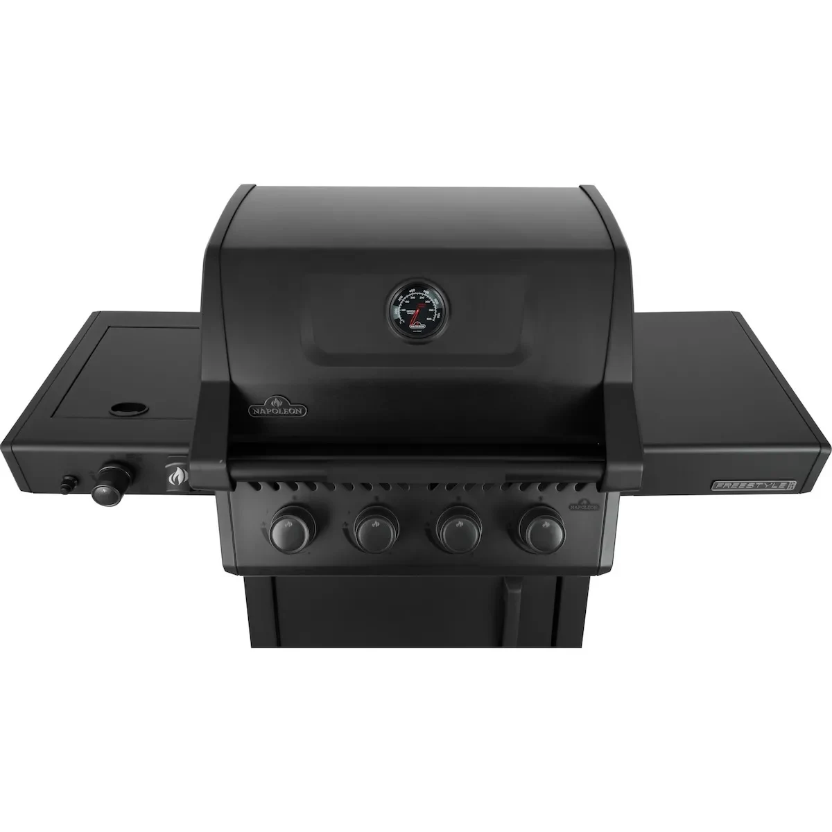 Газовий гриль Napoleon Phantom Freestyle Pro 425 з бічним пальником Sizzle Zone чорний мат 132х64х116 см