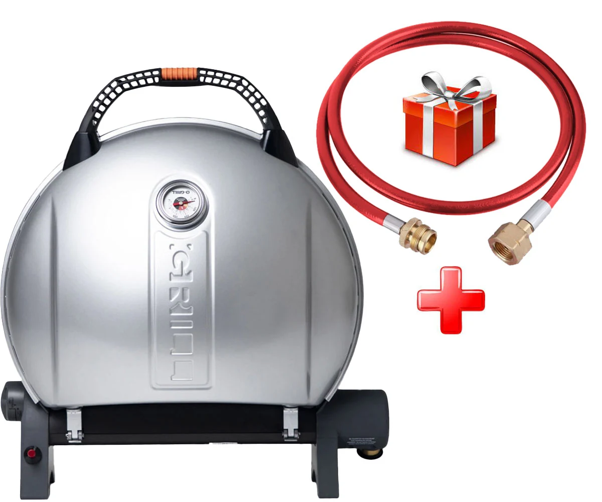 Газовий гриль O-Grill 900 переносний 58,5x27,6x56,7 см металевий срібло
