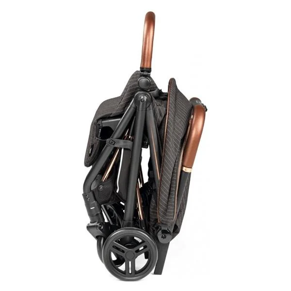Прогулянкова коляска Peg-Perego Selfie 105х60х100 см екошкіра вишукано-коричнева