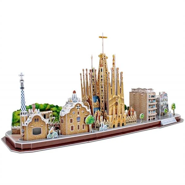 3D пазл CubicFun Барселона MC256h 186 елементів пінокартон 26х17х54 см