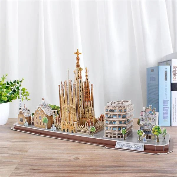 3D пазл CubicFun Барселона MC256h 186 елементів пінокартон 26х17х54 см