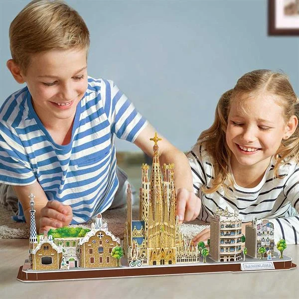 3D пазл CubicFun Барселона MC256h 186 елементів пінокартон 26х17х54 см