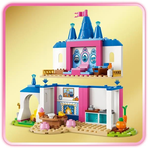 Конструктор LEGO Disney Принцеса Замок Попелюшки 149 деталей пластик різнобарвний