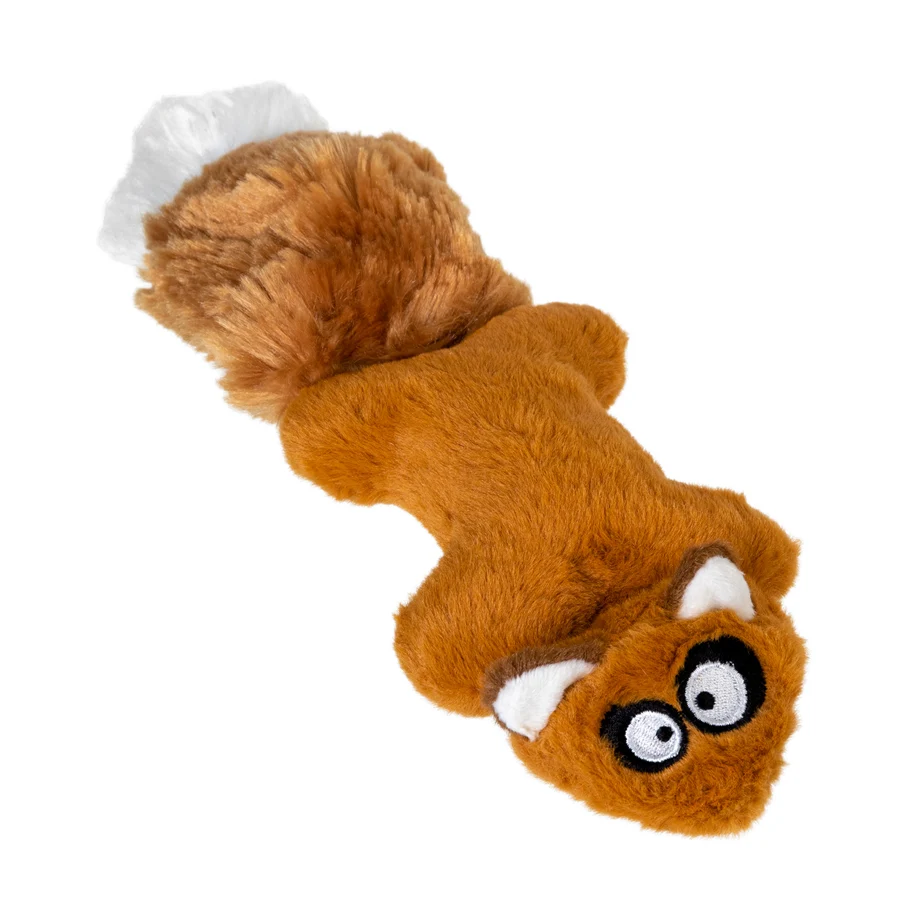 Іграшка для собак з пищалкою GiGwi Plush Friendz 24 см плюш штучне хутро біла