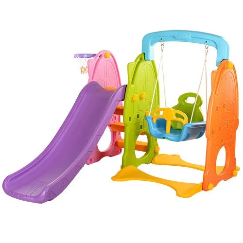 Дитяча гірка-качеля Bambi B0903-4 пластикова 160х124х187 см різнокольорова
