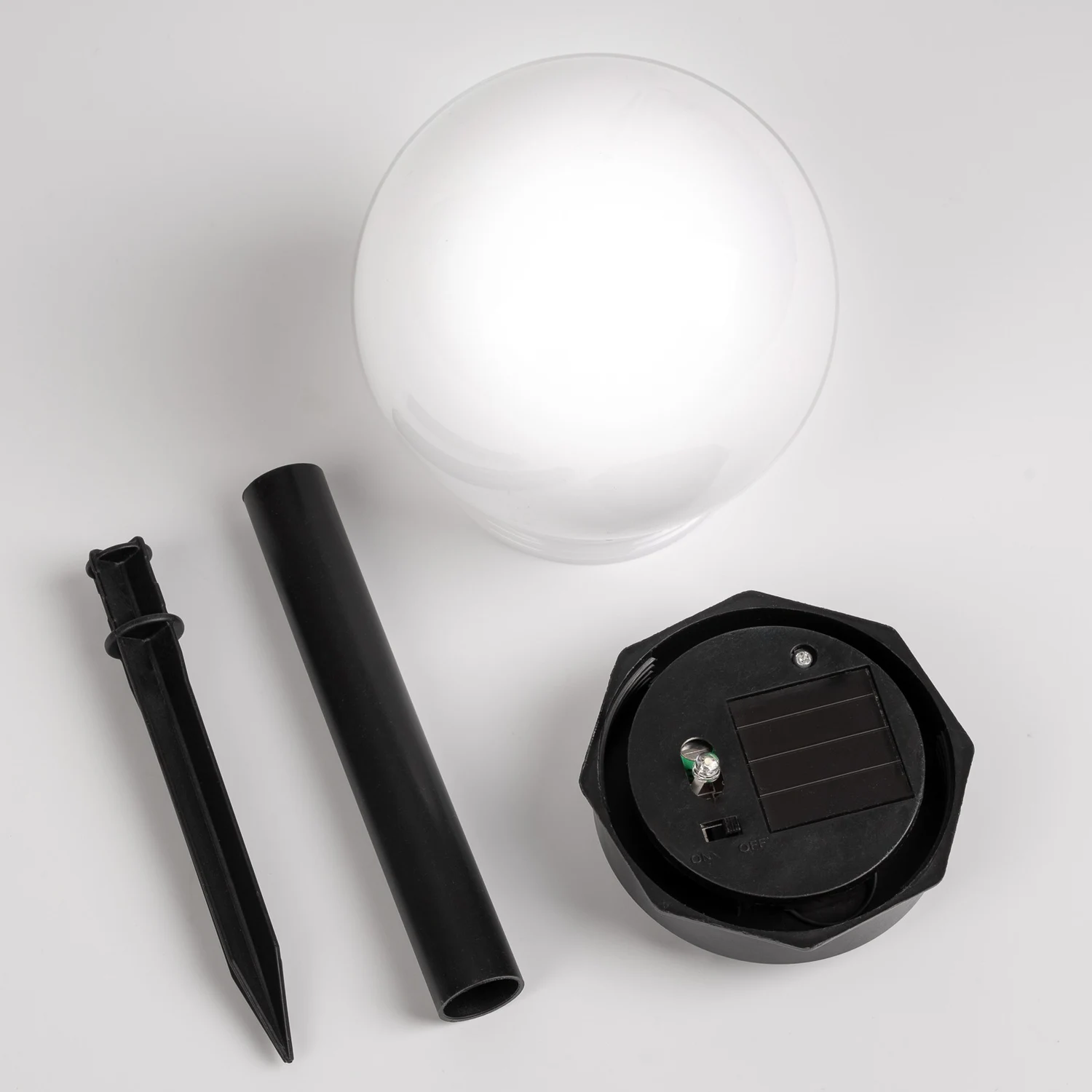 Світильник садовий LED куля 10 см Прозорий пластик IP44 6 шт (набір 6 шт)