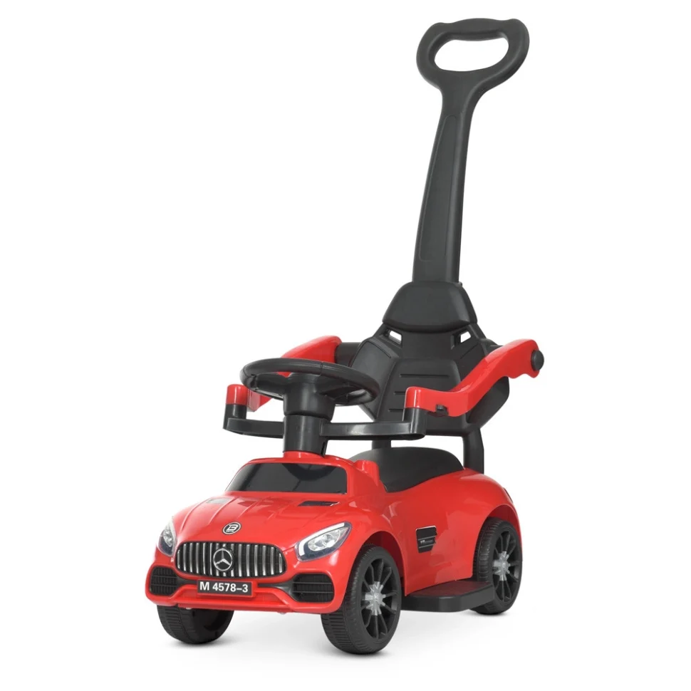 Каталка-толокар Bambi Racer M 4578-3 Червоний музичний пластик 71x31x31 см