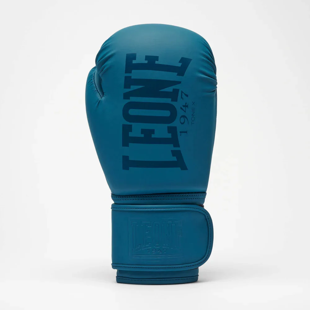 Боксерські рукавиці LEONE Tone X GN058 14 унцій натуральна шкіра Teal