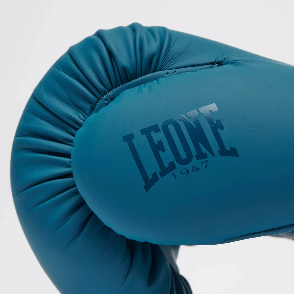 Боксерські рукавиці LEONE Tone X GN058 14 унцій натуральна шкіра Teal