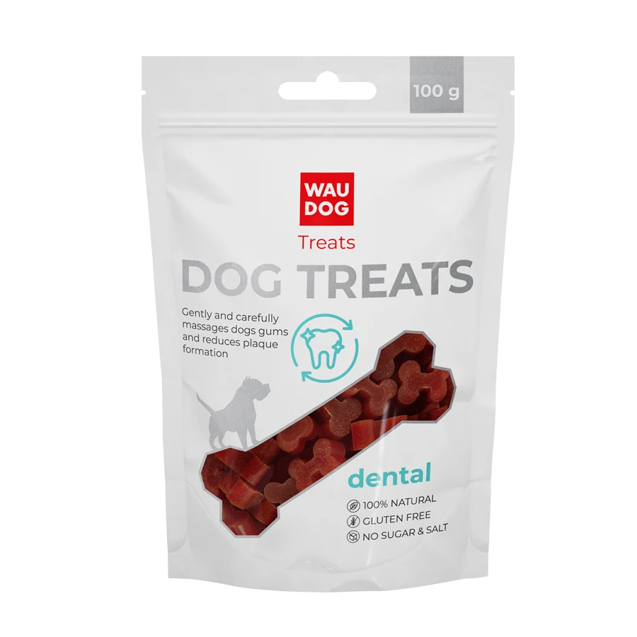 Ласощі для собак WAUDOG Treats Стоматологічна кістка курка 100 г