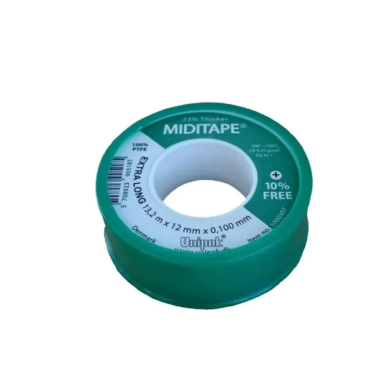 Фум-стрічка UNIPAK Miditape 13,2 м x 12 мм x 0,1 мм полімерна для герметизації