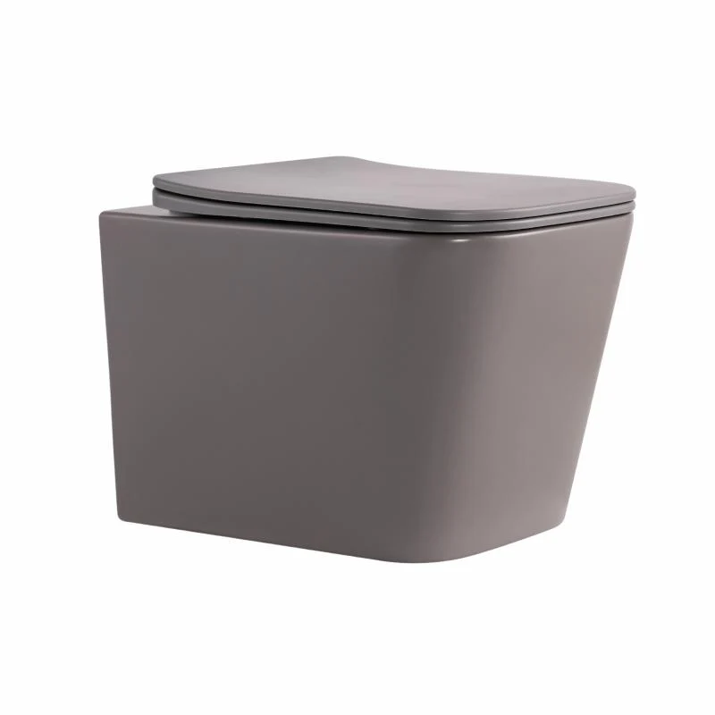 Унітаз підвісний Qtap Tern Ultra Quiet 520x345x325 мм дюропласт Stone grey Soft-close Quick Release
