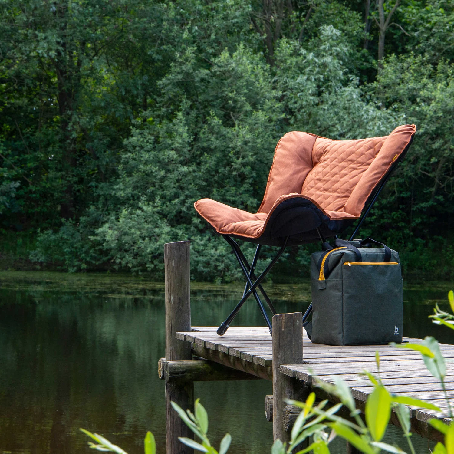 Крісло розкладне Bo-Camp Himrod 68х42 см сталь Polyester 600D Clay