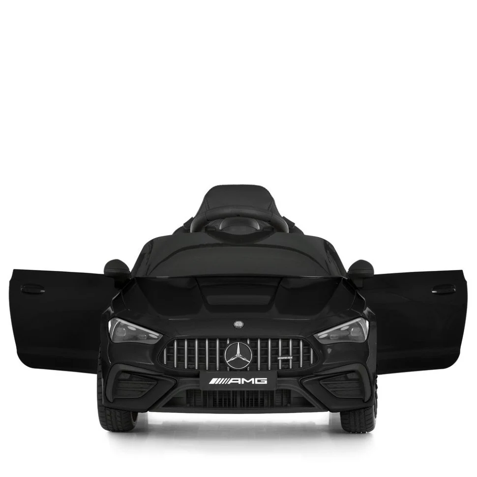 Дитячий електромобіль Mercedes M 6292 EBLR 12V 1 місце Кожане сидіння 30 кг Чорний