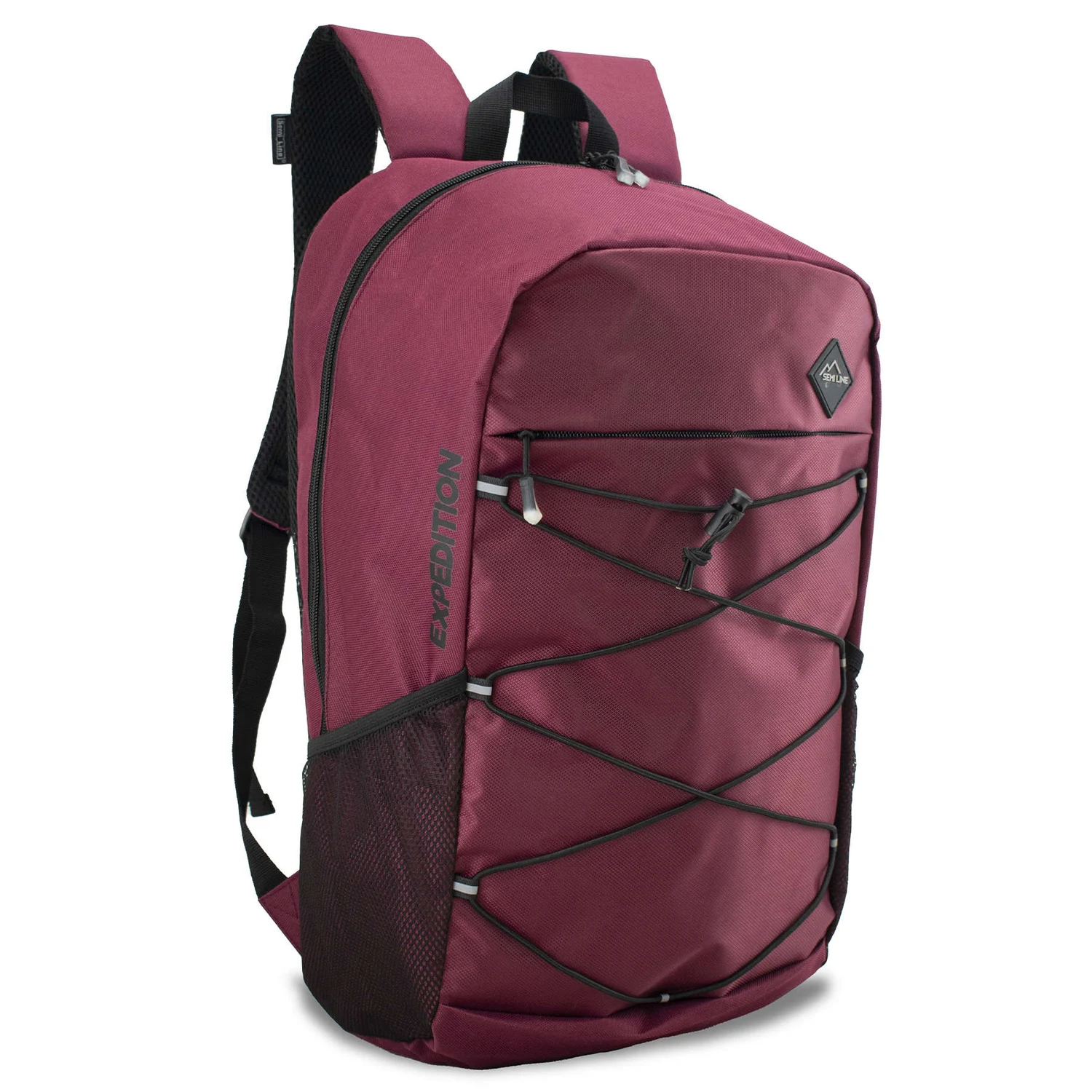 Рюкзак городской Semi Line 35 л водонепроникний 600D Polyester Cherry/Black 530х310х210 мм