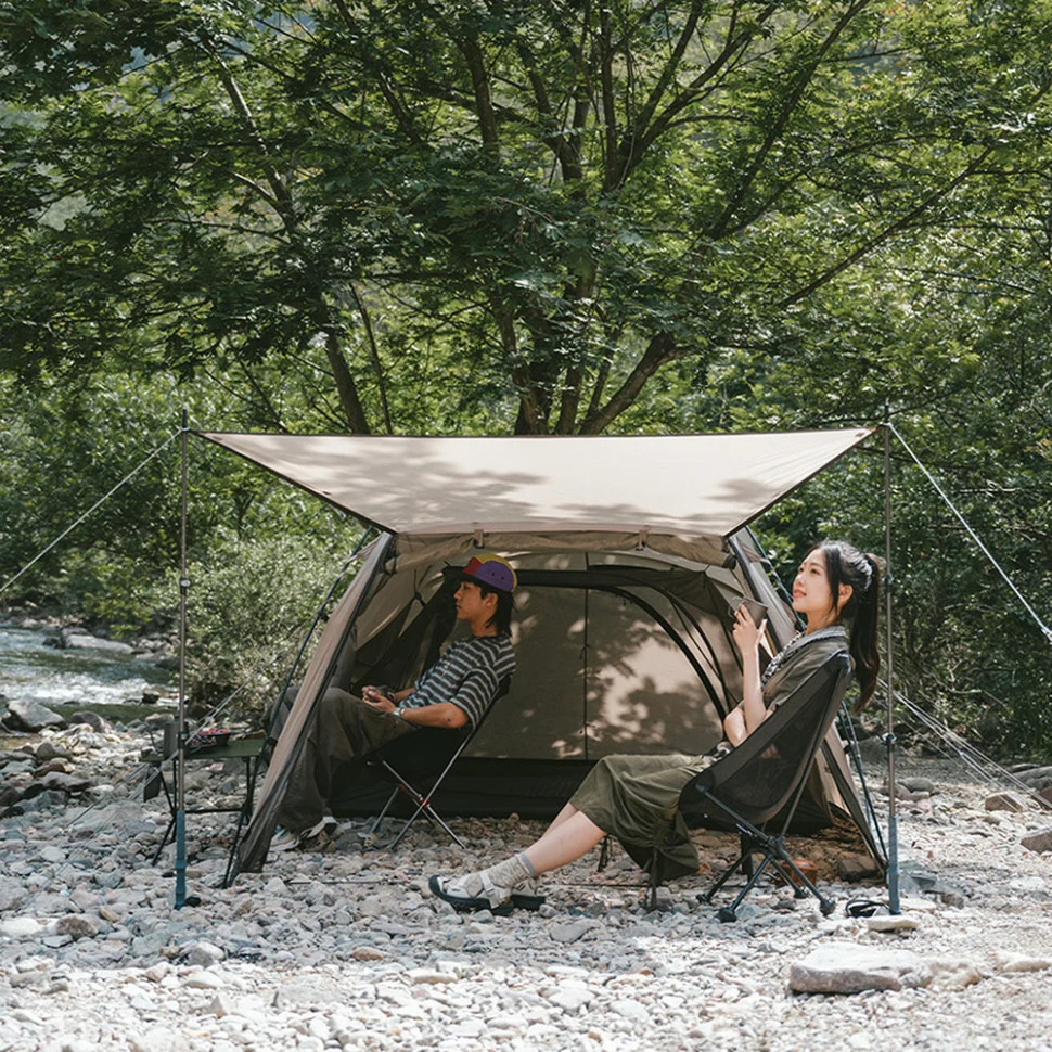 Палатка двухместная Naturehike Shandi CNK2300ZP017 360x230x145 см полиэстер серый