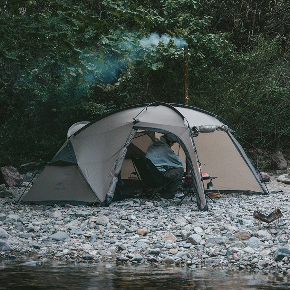 Палатка двухместная Naturehike Shandi CNK2300ZP017 360x230x145 см полиэстер серый
